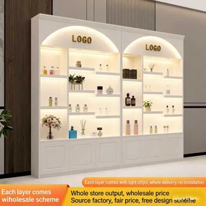 Vitrine de présentation de cosmétiques, vitrine de présentation de produits de soin de la peau, étagère pour salon de coiffure et de manucure, peinture pour la pâtisserie - Product Image 4