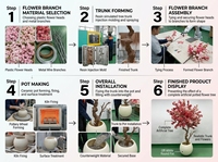 Arbre artificiel de cerisier réaliste de luxe de 2,4 à 3 mètres, grand arbre de sakura pour la décoration de mariages et d'événements prestigieux