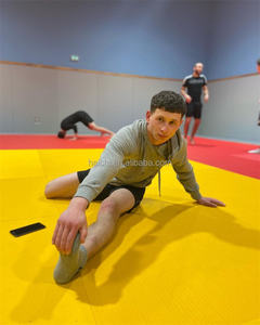 Tapis de tatami de judo durable absorbant les chocs de 40mm d'épaisseur avec coins thermoscellés et tapis BJJ à couverture en PVC pour la <span class=keywords><strong>protection</strong></span> du sol de la salle de sport - Product Image 6