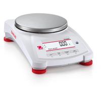 Balance électronique de précision Pioneer PX1602/E, capacité 1 600 g, précision 0,01 g, calibration externe, plastique et acier inoxydable