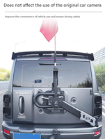 Support de roue de secours robuste monté sur le hayon, pour tout-terrain, support de roue arrière robuste pour accessoires Haval H9 2025