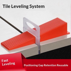 Système complet de nivellement de carreaux avec cales réutilisables, clips et pinces réglables pour carreaux - Product Image 1