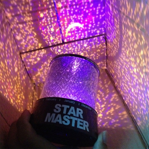 Kanlong niños dormitorio decoración del hogar 3D Lamparas intermitente cielo estrella y Luna maestro Galaxy proyector lámpara - Product Image 5