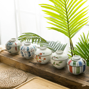 Harmony High Temperature Resistant Household Underglaze Color Tableware Dessert Bowl Ceramic Mini Stew Pot