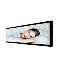 Écran publicitaire LCD barre mince de 19,5 pouces avec 16,7 millions de couleurs et une réactivité rapide de 8 ms