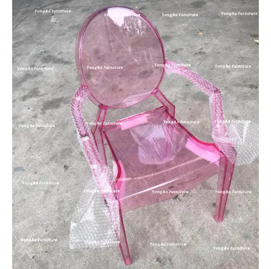 Wholesale party chairs for kids Ghost resin chair plastic chairs for party used