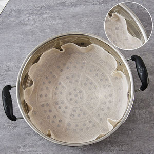 Paño de vapor antiadherente engrosado de gasa de algodón para cocinar al vapor panecillos y dumplings, uso doméstico - Product Image 5