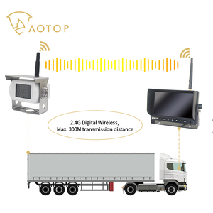 Système de moniteur de caméra de recul 4ch 720p couplage automatique instantané 12-24V AHD moniteur 7 pouces caméra de recul sans fil pour Van - Product Image 2