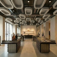 Panneaux de plafond acoustiques insonorisants, absorbants le son, auto-adhésifs, en feutre hexagonal en polyester, ignifuges et imperméables
