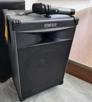 EDIFIER PW312 Enceinte portable d'extérieur 12 pouces pour scène, système audio haute fidélité pour la danse en plein air, le karaoké, le camping et la guitare électrique