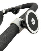 Opération à une main 360 clip de barre en silicone rotatif support de téléphone avion magnétique fort support pour voyager