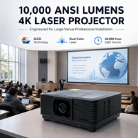 Projecteur laser d'installation 10 000 lumens avec entrée 4K 60Hz, projection à 360 degrés et déplacement de l'objectif