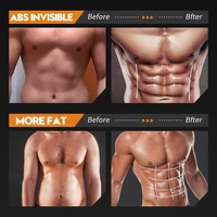 Stimulateur musculaire abdominal Six Pack Toner Crème pour hommes Crème abdominale chauffante pour le remodelage abdominal perte de poids amincissant resserrement musculaire