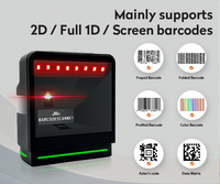 Escáner de Código de Barras USB CMOS Cuadrado JR T10 de Alto Rendimiento, Plataforma de Escaneo de Escritorio 2D, Precisión de Escaneo de 4.5mil