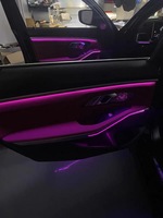 64 couleurs LED voiture atmosphère lampe néon porte intérieure lumière ambiante Kit pour BMW série 5 F10 F11 F18 lumière ambiante