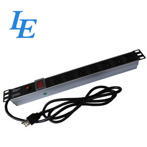 Unidad de Distribución de Energía (PDU) Tipo USA, Protector de Sobretensión para Rack de Servidor de 19 Pulgadas, Fabricada en Aleación de Aluminio Resistente - Hecho en EE. UU. - Product Image 3