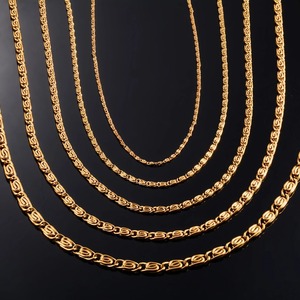 Collier en acier inoxydable plaqué or avec chaîne torsadée pour femmes et hommes, accessoires de fabrication de bijoux, collier ras du cou, cadeau DIY - Product Image 3