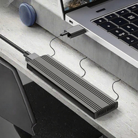 Boîtier USB 3.2 Type-C en aluminium sans outil pour SSD M.2 PCIe NVMe, plug-and-play, boîtier de disque dur