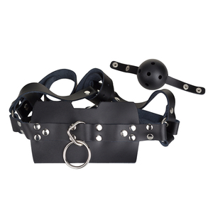 Testa imbracatura sesso <span class=keywords><strong>Bondage</strong></span> bocca palla Gag Fetish erotico in metallo Gag per donne giochi per adulti sesso BDSM giocattoli per coppie SM <span class=keywords><strong>bondage</strong></span> - Product Image 4
