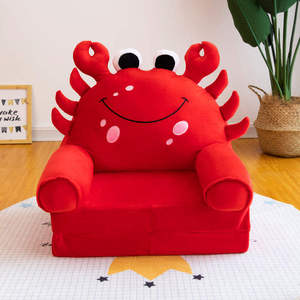 Produsen Sofa mainan mewah pola hewan desain profesional, Sofa kartun anak-anak lipat tiga lapis/baru - Product Image 3