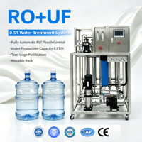 Sistem RO+Ultrafiltrasi Komersial Kustom Pabrik 500L/Jam dengan Pompa PLC & Bejana Tekan Garansi 1 Tahun