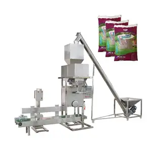 Fully automatic 25kg 40kg charcoal feed grains granular packaging weight machine for compost