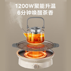 Midea Electric Cooktop 1200W Smooth <b>Ceramic</b> Top <b>Knob</b> Control Table Type - Product Image 1
