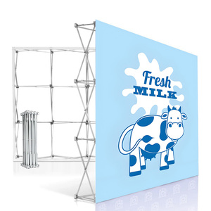Hội chợ thương mại gian hàng Pop Up Backdrop 10 thứ hai nhanh chóng lắp ráp gió kháng có thể gập lại HD in ấn thương mại triển lãm hiển thị - Product Image 1