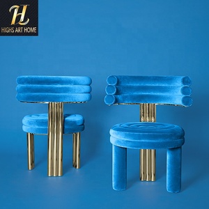 <span class=keywords><strong>Chaise</strong></span> de restaurant de luxe Nordic Light Boutique <span class=keywords><strong>chaise</strong></span> de <span class=keywords><strong>salle</strong></span> à <span class=keywords><strong>manger</strong></span> en tissu métallique en acier inoxydable <span class=keywords><strong>chaise</strong></span> de réception de restaurant occidental - Product Image 5