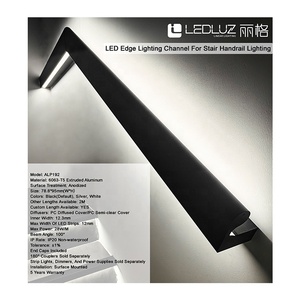 Perfil de Canal LED para Pasamanos, Iluminación de Escaleras ALP192, Extrusión de <span class=keywords><strong>Aluminio</strong></span> para Iluminación Interior de Paredes y Pisos - Product Image 6