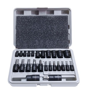 Kit d'outils multifonctionnel professionnel de 25 pièces avec clés à douille Torx externes et boîte de rangement - Product Image 1
