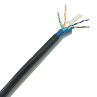Prix de gros du fournisseur 26 Awg 305m 4 paires de câbles réseau Cat6 Câble Ethernet FTP Câble extérieur Cat6