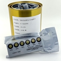 Carte indicatrice d'humidité à 6 points jaunes sans cobalt ni halogène, déshydratant pour composants électroniques et cartes PCB, OEM