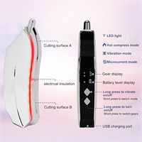 Outil de massage électrique chauffant Eveekon pour les muscles, masseur de tissus profonds et du fascia avec 4 modes, 3 niveaux de chaleur et de vibration
