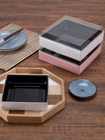 Boîte en peuplier recyclable, biodégradable, écologique, emballage alimentaire jetable pour plats à emporter, préservation de la fraîcheur, design moderne, stockage