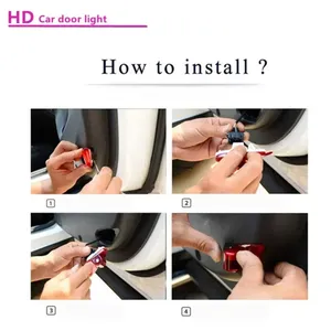 Projecteurs de Bienvenue LED pour Porte de Voiture, Lampes Fantômes, Lumière de Courtoisie, Accessoire pour <span class=keywords><strong>SEAT</strong></span> <span class=keywords><strong>Leon</strong></span> FR 1M MK1 Alhambra 7M Toledo 1M MK2 - Product Image 6