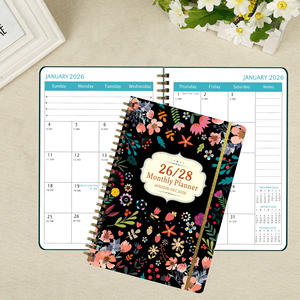 Custom 2024-2025 Spiral Binding <b>A5</b> Agenda <b>Notebook</b> Day Planner Weekly <b>with</b> <b>Dividers</b>-Gift Option - Product Image 2