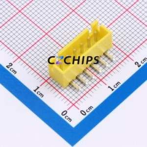 ZX-XH2.54-6PWZ-Y Wire-to-Board Pin Header Bent Lead Through Hole,P=2.5mm Connector 1x6P 2.5mm Right Angle Insert XH - Product Image 1