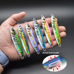 <span class=keywords><strong>Bassmaster</strong></span> Japón 60G/80G molde sonajero Bola de sonido fundición larga caída lenta paso Jigging señuelo Mar y Océano barco pesca Plantilla de Metal - Product Image 2