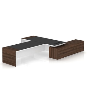 Premium Convertible & Extendable Luxury Boss Executive Office Desk Modern Ergonomic CEO Furniture Wood Panel for Villa Office - Product Image 3