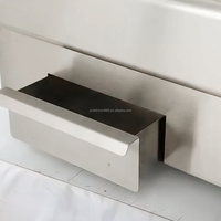 Machine à kebab à gaz en acier inoxydable à trois têtes Grill Shawarma automatique pour les fêtes de restaurant et les hôtels