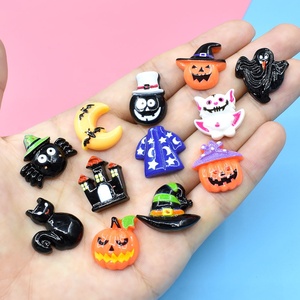 Cabujones de Resina Planos de Estilos Variados Populares para Halloween, para la Creación de Joyería DIY, Horquillas Hechas a Mano y Accesorios para Fundas de Teléfono - Product Image 3