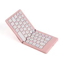 Blues Tooth Clavier pliable Clavier pliant portable sans fil Full-Size Ultra-Slim Rechargeable Connectez jusqu'à 3 appareils