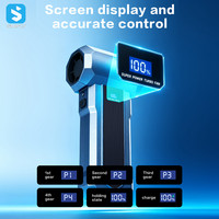 Souffleur d'air sans fil 5189 mAh avec ventilateur turbo, 3 vitesses réglables, écran LED, 5 buses pour le nettoyage du clavier et de la voiture