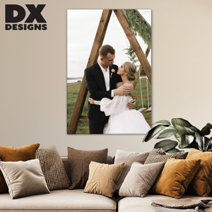 DX Designs Stampe su Tela Personalizzate, Trasforma la Tua Foto in Arte Murale, Tela Avvolta Personalizzata <span class=keywords><strong>per</strong></span> Foto di Matrimoni, Famiglia, Animali Domestici, Decorazione Casa - Product Image 4