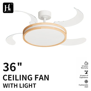 Ventilateur de plafond LED 42 pouces, grand ventilateur de plafond industriel invisible rétractable avec lumière et télécommande - Product Image 2