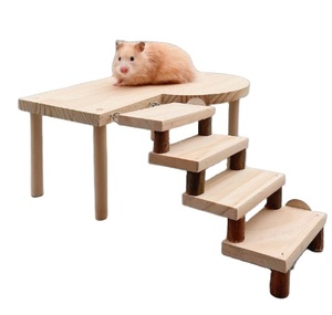 Jouet en bois pour animaux de compagnie pour perroquet Hamster Totoro écureuil miel Posset tapis roulants pour utilisation ludique des petits animaux - Product Image 6