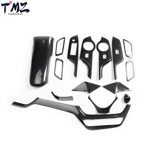 Kit Penutup Trim Aksesori Interior Mobil Setir Kanan untuk Toyota C-HR 2018-2021 Set Lengkap Stiker Dekorasi Dashboard Tuas Persneling - Product Image 5