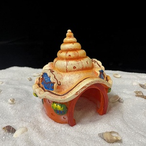 Fish Tank Aménagement Paysager Maison Champignon Conque Maison Décoratif Résine Ornements Poissons Et Crevettes Abri Maison - Product Image 3