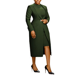 High Quality Business Solid Color Turn-down Collar Back Split Suit 2 Piece <b>Set</b> Fashion - Product Image 6